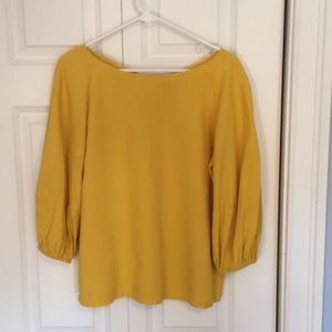Yellow loft blouse size medium